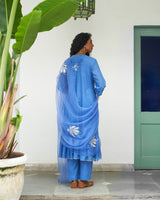Asmani champa sitara kurta set