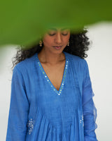 Asmani champa sitara kurta set