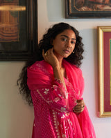 Gulabi chameli kurta set