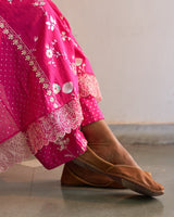 Gulabi chameli kurta set