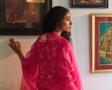 Gulabi chameli kurta set