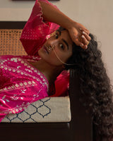 Gulabi chameli kurta set