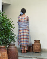 Asmani jugnu phool kurta set