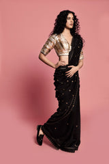 Rasna Bhasin spotted wearing Mirik Handwoven Silk Sari