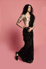 Rasna Bhasin spotted wearing Mirik Handwoven Silk Sari