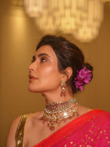 Karishma Tanna in Gulabi Taara Saree And Blouse