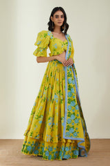 The Wild Rose Garden Lehnga