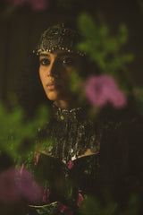 Hebah Patel spotted wearing MEGHA LEHNGA