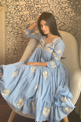 Mouni Roy spotted wearing MOGRA KURTA SET