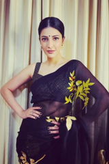 Black Jugnu saree