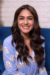 Mrunal Thakur spotted wearing MOGRA KURTA SET