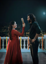 Rashmika spotted wearing Nisha Kali Kurta