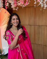 Nivetha Pethuraj in Zariphool Rani Saree & Blouse