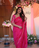 Nivetha Pethuraj in Zariphool Rani Saree & Blouse