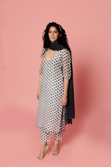 Nisha Agarwal spotted wearing Chashni Organza Silk Kurta Set