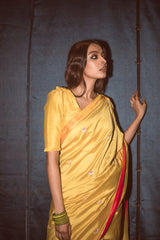 Kusha Kapila spotted wearing Sonchampa Sari & Blouse