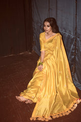 Kusha Kapila spotted wearing Sonchampa Sari & Blouse