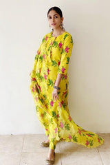 Mrunal Thakur spotted wearing Phool Patti Kurta