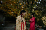 Kachnaar Handwoven Silk Printed Kurta Set