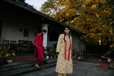 Kachnaar Handwoven Silk Printed Kurta Set