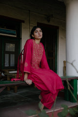 Jammu Pashmina Silk Kurta Set