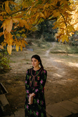 Guldashta Printed Pashmina Silk Kurta Set