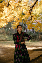 Guldashta Printed Pashmina Silk Kurta Set