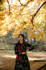 Guldashta Printed Pashmina Silk Kurta Set