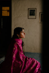 Rishaan Chanderi Silk Lehenga