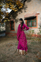 Rishaan Chanderi Silk Lehenga