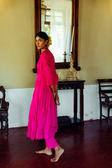BASANTI GULAB KALI KURTA SET