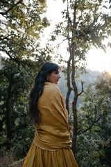 Bodh Chanderi Silk Lehenga