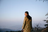 Kasol Printed Handwoven Silk Jacket Set