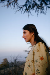 Kasol Printed Handwoven Silk Jacket Set