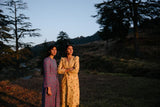 Spiti Printed Handwoven Silk Jacket Set