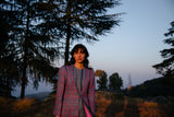 Spiti Printed Handwoven Silk Jacket Set