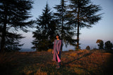 Spiti Printed Handwoven Silk Jacket Set