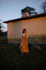 Bodh Chanderi Silk Lehenga