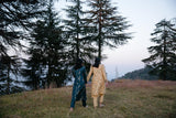 Kesang Printed Handwoven Silk Jacket Set