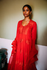 GULMOHAR KALI KURTA SET