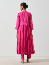 BASANTI GULAB KALI KURTA SET