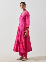 BASANTI GULAB KALI KURTA SET