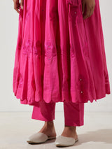 BASANTI GULAB KALI KURTA SET