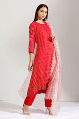 Laal jeera kurta set