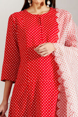 Laal jeera kurta set