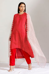 Laal jeera kurta set