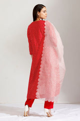 Laal jeera kurta set