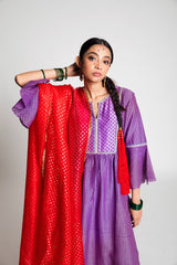 Khuri Chanderi Silk Printed Kurta Set