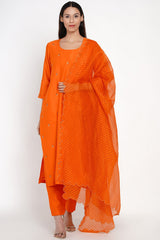 Kesar Sequins Buti Set
