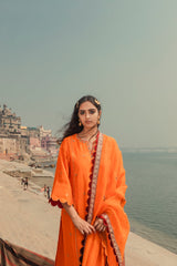 Kesar Zari Buti Kurta